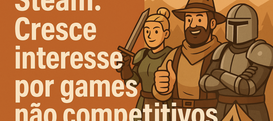 Jogadores da Steam preferem games cooperativos: 58% em 2024