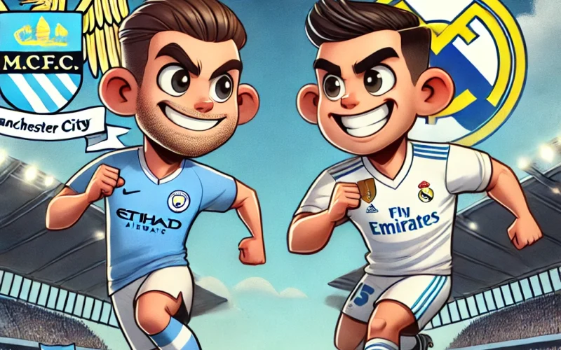 DALL·E-2025-02-11-09.00.18-A-cartoon-style-illustration-of-a-Manchester-City-vs-Real-Madrid-football-match.-Show-two-cartoon-football-players-in-action-one-wearing-Manchester-C-r1cjjp5rnp1kkkaodihtxhwhvmjtutqb83cl410uiw Home V2
